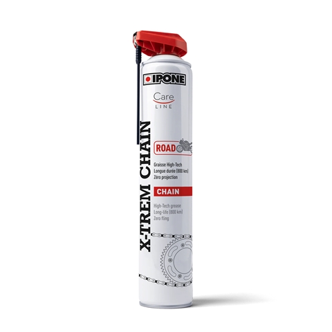 Spray lubrifiant Ipone X-Trem Chain Road 750ML disponibil in ambalaj de 750 ML. Asigura protectie si performanta optima in conditii variate.