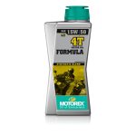 Ulei motor Motorex Formula 15W50 4T 1L este un ulei de motor in patru timpi cu vascozitate 15W50