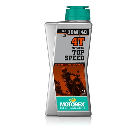 Ulei motor Motorex Top Speed 10W40 4T 1L Ulei motor Motorex Top Speed 10W40 4T 1L este un ulei de motor in patru timpi cu vascozitate 10W40