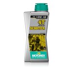 Ulei motor Motorex Scooter 10W40 4T 1L este un ulei de motor in patru timpi cu vascozitate 10W40