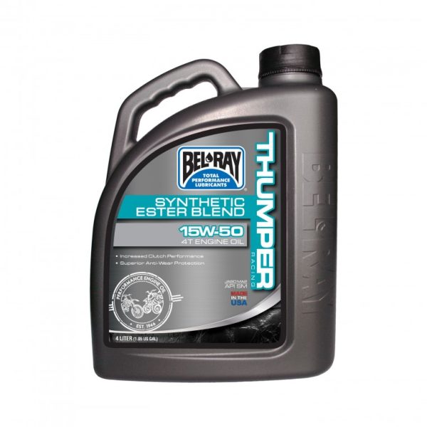 Ulei De Motor Bel-Ray Thumper Racing Synthetic Ester Blend 4T 15W50 4L